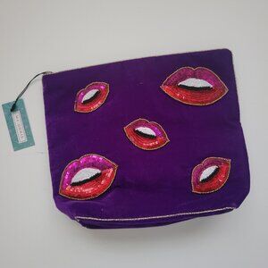 MY DORIS Lips Velvet Make Up Bag - NEW